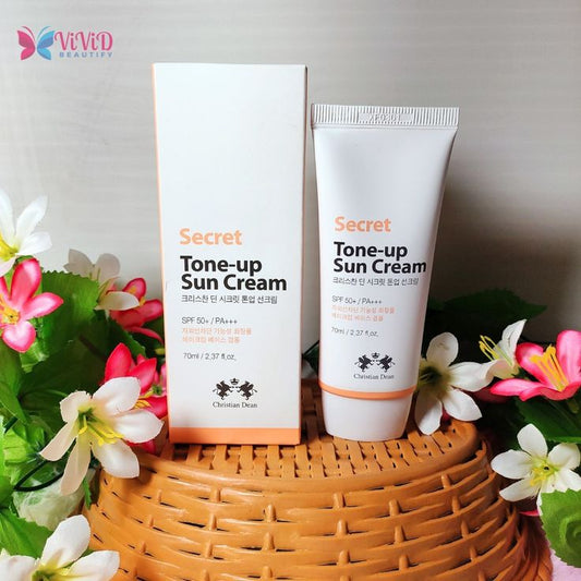 Secret Tone-Up Sun Cream SPF50+ PA+++ 70ml – Lightweight Daily Sunscreen | Cosmo-Fair